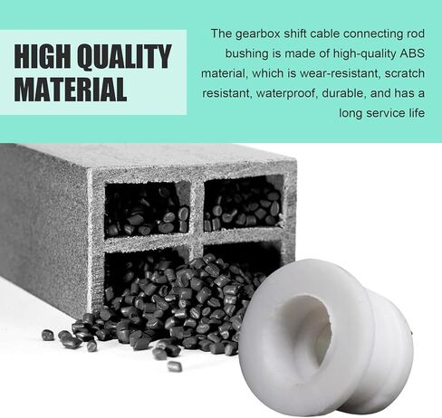 2 PCS Shifter Cable Bushing Cover Kit, Transmission Shift Linkage Bushing Repair Set, Transmission Linkage Cable Replace Part OE# 14057, Compatible with Ford Focus (White) in Kuwait