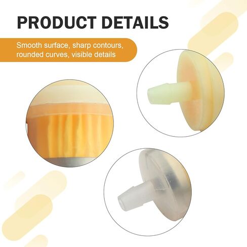 6 PCS 1/4" 6mm-7mm Inline Clear Fuel Filter with Magnet, 2.20 × 1.06 Inches, Small Engine Fuel Filter for Motorcycle ATV Quad Go Karts Lawnmower (Yellow) in Kuwait