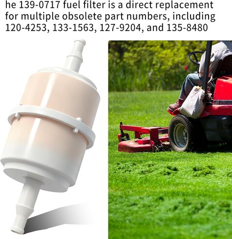139-0717 Fuel Filter for Timecutter Mowers Compatible with Quest and Radius E S Series 120-4253 133-1563 127-9204 135-8480 2-Pack in Kuwait