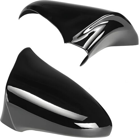 2Pcs Side Mirror Caps Compatible with Lexus IS GS CT LS ES RC F-Sport 2013-2020, Door Rearview Mirror Cover Trims Exterior Decoration Accessories (Glossy Black) in Kuwait