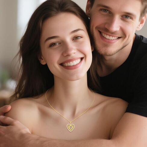 القلب المقدس قلادة فضة القلب المقدس يسوع قلادة 14 كيلو مطلية بالذهب كريستين مجوهرات هدايا للرجال النساء in Kuwait