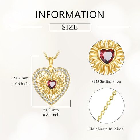 القلب المقدس قلادة فضة القلب المقدس يسوع قلادة 14 كيلو مطلية بالذهب كريستين مجوهرات هدايا للرجال النساء in Kuwait