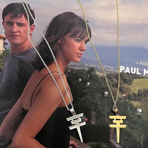 Tokio Hotel Necklace Rock Roll Necklace Stainless Steel Tokyo Hotel Merch for Men Women Tokio Hotel Pendant Jewelry Music Fans Silver in Kuwait