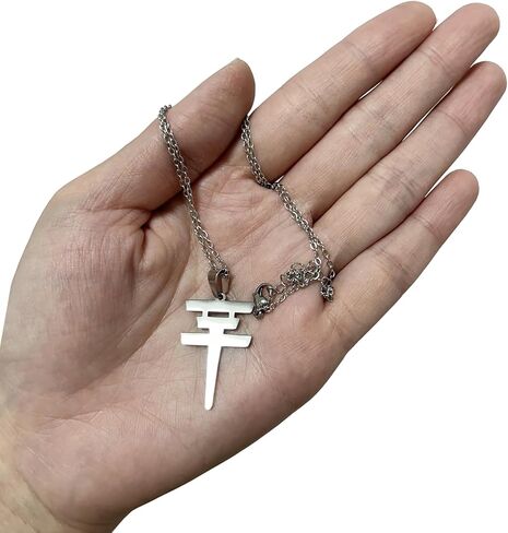 Tokio Hotel Necklace Rock Roll Necklace Stainless Steel Tokyo Hotel Merch for Men Women Tokio Hotel Pendant Jewelry Music Fans Silver in Kuwait