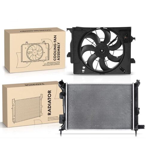 Replacement Parts for Radiator&Cooling Fan w/Shroud Assembly Kit for Hyundai Accent 12-14 L4 1.6L Mod-A58PP-44572 in Saudi Arabia