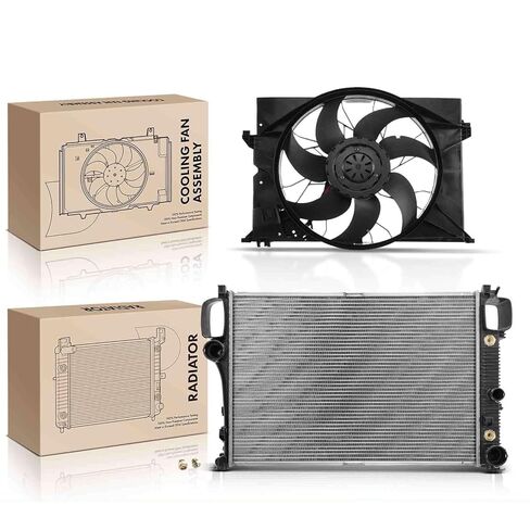 Replacement Parts for Radiator&Cooling Fan Assembly Kit for Mercedes-Benz W221 S350/550 C216 CL550 Mod-A58PP-96191 in Saudi Arabia