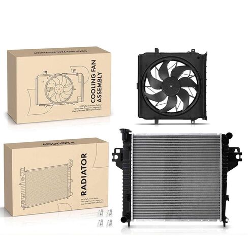 Replacement Parts for Radiator&Cooling Fan w/Shroud Assembly Kit for Jeep Liberty 2002-2004 L4 2.4L Mod-A58PP-30166 in Saudi Arabia