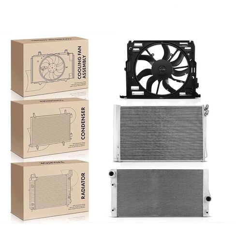 Replacement Parts for Radiator &AC Condenser&Cooling Fan Kit for BMW F10/01/02 535i 11-16 740i 740Li Mod-A58PP-94063 in Saudi Arabia