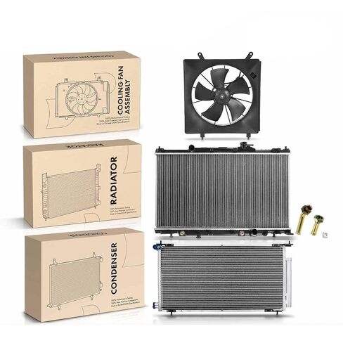 Replacement Parts for Radiator&AC Condenser&Cooling Fan Kit for Honda Element 2007-2011 L4 2.4L Mod-A58PP-103084 in Saudi Arabia