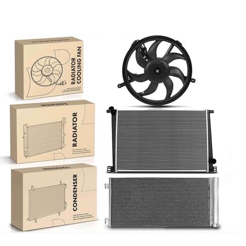 Replacement Parts for Radiator&AC Condenser&Cooling Fan Kit for Mini Cooper 2011-2015 1.6L R57/R58 Mod-A58PP-44467 in Saudi Arabia