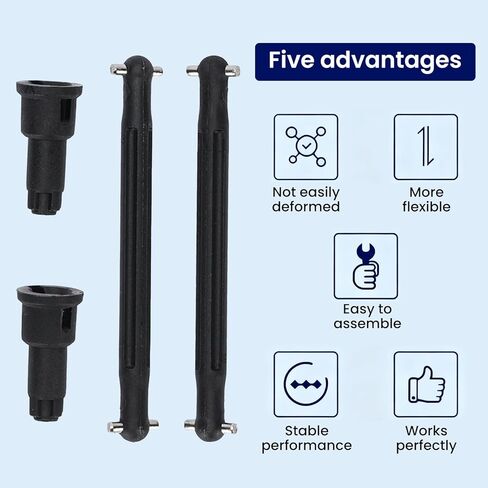 RC Crawler Drive Shaft Rear Drive Shafts Spare Parts, RC Car Parts Crawler Drive Shaft, Replacement 6029 Rear for 16101 16102 16103 16201, Universal Driveshaft in Saudi Arabia