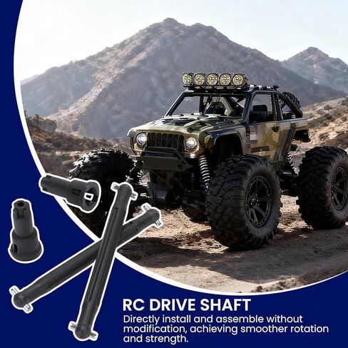 RC Crawler Drive Shaft Rear Drive Shafts Spare Parts, RC Car Parts Crawler Drive Shaft, Replacement 6029 Rear for 16101 16102 16103 16201, Universal Driveshaft in Saudi Arabia