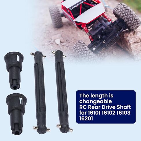 RC Crawler Drive Shaft Rear Drive Shafts Spare Parts, RC Car Parts Crawler Drive Shaft, Replacement 6029 Rear for 16101 16102 16103 16201, Universal Driveshaft in Saudi Arabia