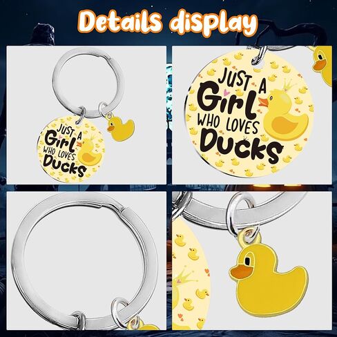 بطة المفاتيح لطيف الفتيات الهدايا - هدية مضحكة الملحقات لطيف عشاق الحيوانات الصفراء حقيبة حقائب اليد الملحقات الشخصية للمراهقين مجرد فتاة تحب البط الكبار الرجال النساء الأصدقاء هدية عيد الميلاد in Kuwait