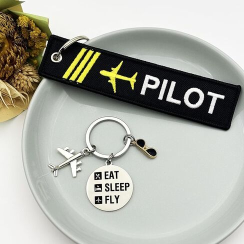 Pilot Gifts Airplane Keychain for Christmas Birthday Retirement Graduation Motivational Aviation Gifts for Flight Attendant Future Pilots Student Aviation Lovers Funny New Pilot Jewelry for Women Men in Saudi Arabia