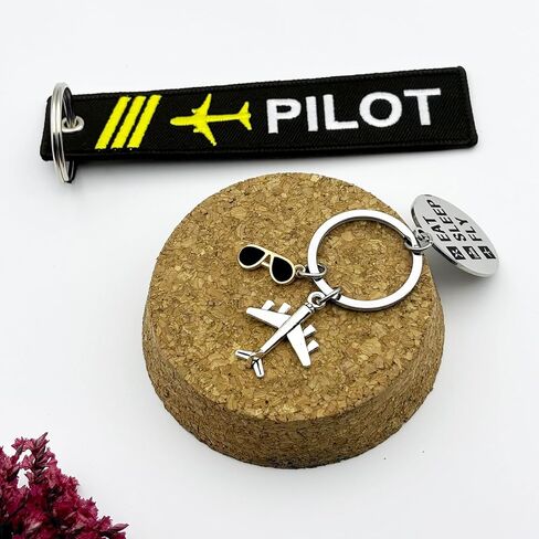 Pilot Gifts Airplane Keychain for Christmas Birthday Retirement Graduation Motivational Aviation Gifts for Flight Attendant Future Pilots Student Aviation Lovers Funny New Pilot Jewelry for Women Men in Saudi Arabia