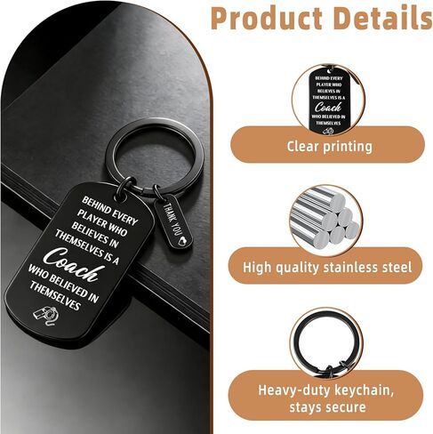 هدايا المدرب للرجال، هدايا سلسلة مفاتيح شكرًا لك على كرة البيسبول وكرة القدم وكرة السلة وكرة السلة لاكروس هدية تقدير مدرب الفريق in Kuwait