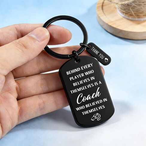 هدايا المدرب للرجال، هدايا سلسلة مفاتيح شكرًا لك على كرة البيسبول وكرة القدم وكرة السلة وكرة السلة لاكروس هدية تقدير مدرب الفريق in Kuwait