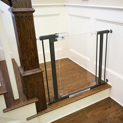 بوابة امان للاطفال من كيو دوس كريستال ديزاينر - تلبي المعايير الاوروبية الصارمة - تصميم عصري وسلامة لا مثيل لها - الجمال والامان معا - تركيب بسيط | تثبيت بالضغط in Kuwait