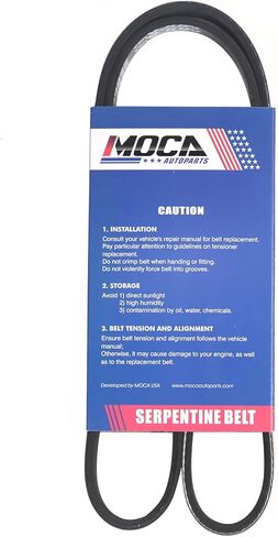 2PCS Serpentine Belt fit 1993-2001 for Honda Prelude 2.2L #6PK1045 Air Conditioning/Alternator Belt, 4PK1020 Power Steering Belt in Kuwait