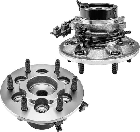 Autoround 515108 515109 RWD محمل العجلات الأمامية ومجموعة المحور مناسبة لـ 2004-2008 شيفروليه كولورادو، 04-08 جي إم سي كانيون، 6 العروات مع ABS، عبوتان in Saudi Arabia