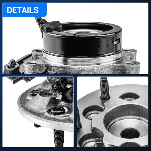 Autoround 515108 515109 RWD محمل العجلات الأمامية ومجموعة المحور مناسبة لـ 2004-2008 شيفروليه كولورادو، 04-08 جي إم سي كانيون، 6 العروات مع ABS، عبوتان in Saudi Arabia