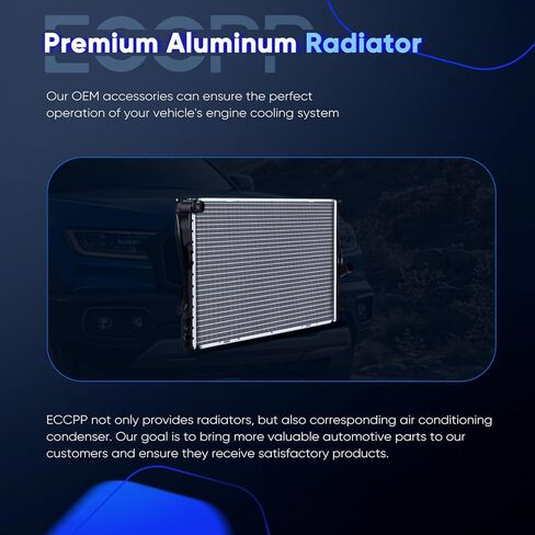 ECCPP Engine Coolant Radiator Compatible with 2008-2013 for BMW 128i,2007-2011 for BMW 323i,2009-2013 for BMW 328i xDrive,2007-2008 for BMW 328xi,2009-2011 for BMW Z4 Replace# 2882 Aluminum Radiators in Saudi Arabia