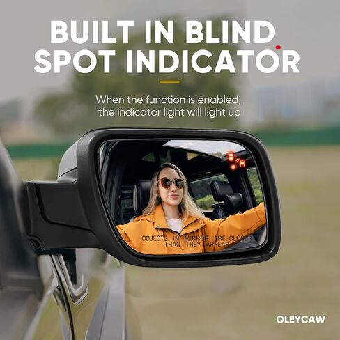 BSD Compatible with Ford Explorer Passenger Side Mirror, 2011 2012 2013 2014 2015 2016 2017 - Right Side Mirrors Replacement Glass with Blind Spot, Heated, BB5Z17K707D in Kuwait