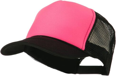 OTTO Neon Polyester Foam Front Trucker - Black Pink OSFM in Saudi Arabia