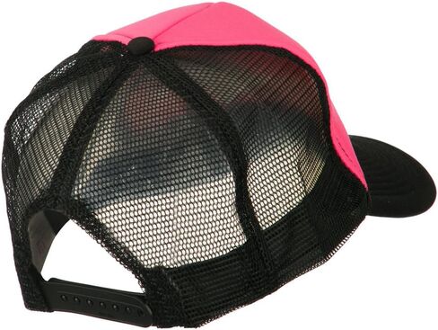 OTTO Neon Polyester Foam Front Trucker - Black Pink OSFM in Saudi Arabia
