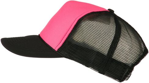 OTTO Neon Polyester Foam Front Trucker - Black Pink OSFM in Saudi Arabia