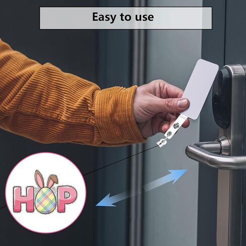 Funny Easter Bunny Rabbit Egg Retractable Badge Reel ID Tag, with Alligator Clip,24in Nylon Cord, Nurse Office Employee Name Badge in Kuwait