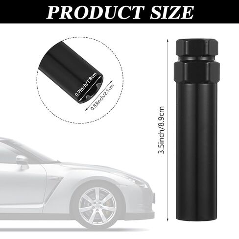 6 Spline Lug Nut Socket Set Locking Lugs Nut Key Removal Tool, Wheel Lugs Nuts Socket Removal Kit for Easy Installation and Removing of Lug Nuts on Aftermarket Wheels in Saudi Arabia