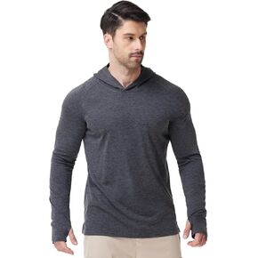 FUWODE قميص رجالي طويل الأكمام للشمس هوديي مع قناع الوجه SPF UV حماية هود غطاء الرقبة الجراب للمشي لمسافات طويلة وصيد الأسماك والتجديف in Kuwait