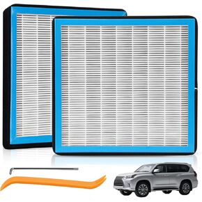 2 Pack CF10285 Cabin Air Filter w/Activated Carbon for Toyota Camry, Corolla, RAV4, Highlander, Prius, 4Runner, Sienna, Tundra, Lexus ES350, RX350 (2006-2025) – HEPA Replacement for 87139-02020 in Kuwait