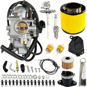 TRX500 Carburetor Kit Fit For Honda Foreman Rubicon 500 TRX500 2001-2005​,Fit For Honda Fourtrax Foreman 500 TRX500FE TRX500FM TRX500FPE TRX500FPM TRX500TM 2005-2011 With Carb Choke Cable spark plug in Kuwait
