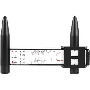 Car Wheel PCD Gauge, Vehicle Rim Bolt Pattern Measuring Tool, Automotive Lug PCD Ruler Accessories for 4 5 6 8 Holes Sliding Caliper, Universal for SUV, Sedan, Truck in Kuwait