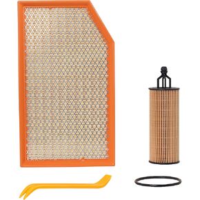 Engine Air Filter&Oil Filter Combo Pack-Compatible with Jeep Gladiator 2020-2023 V6 3.6L,Wrangler 2018-2023 L4 2.0L/V6 3.6-68191349AA&CA12373 in Kuwait