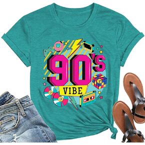 قمصان I Love The 80's للنساء تي شيرت موسيقى الثمانينات الكلاسيكي تي شيرت 80s للحفلات بأكمام قصيرة in Kuwait