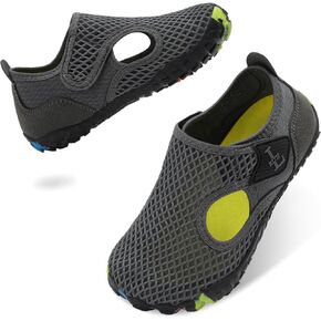 L-RUN Kids Sandals Boys Girls Water Shoes Quick Dry Mesh Beach Shoes Hook & Loop Non-Slip for Swimming Pool Water Park in Kuwait
