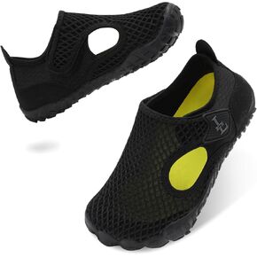 L-RUN صنادل أطفال للأولاد والبنات أحذية مائية سريعة الجفاف أحذية شاطئ شبكية بخطاف وحلقة مضادة للانزلاق لحمام السباحة والحديقة المائية in Kuwait