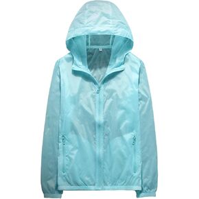Trendy XU Summer Women Pure Color Hoodie Sunscreen Coat Outdoor Sports Quick Dry Skin Jacket in Saudi Arabia