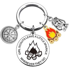 Girl Scout Gifts Scout Troop Leader Keychain for Christmas Graduation Retirement Appreciation Thank You Gifts for Junior Girl Scoutmaster Scout Cub Leader Master Sco-T Camping Inspirational Jewelry in Kuwait