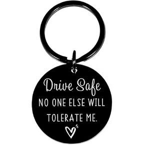 Christmas Drive Safe Keychain for Him Boyfriend, Valentine's Day Couple Gift for Boyfriend from Girlfriend, Gifts for Him Birthday Gifts Husband in Kuwait