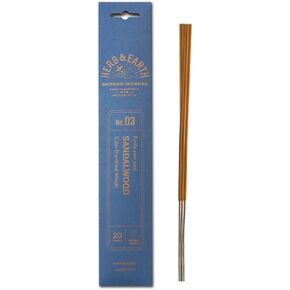HERB & Earth H&E Bamboo Incense - Sandalwood- 20 Sticks by Nippon KODO, Japanese Quality Incense Since 1575 in Kuwait