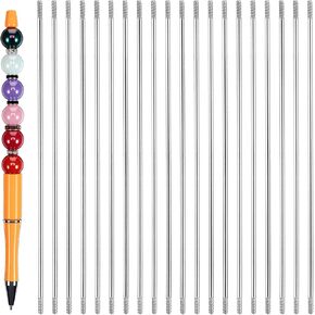 20PCS Pen Extenders for Beadable Pens Bulk, 4.6 Inch Stainless Steel DIY Beaded Pens Extender Rods, Replacement Beadpen Bar Extender Parts for Repair Craft Making Office Supplies Gifts in Kuwait