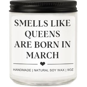 هدايا عيد ميلاد شهر مارس للنساء والرجال - شمعة "ولادة الملكات في شهر مارس"، أفكار هدايا عيد ميلاد مضحكة في العشرين والثلاثين والأربعين والخمسين للأم والزوجة والأخت والصديقة المفضلة in Kuwait
