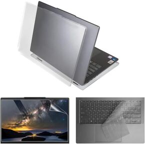 Laptop Case Set for 2026/2025 IdeaPad Slim 5a / 5i (14", Gen 10/11) Scratch-Resistant & Drop-Resistant Hard Shell Frosted Transparent​ Protective Cover + Keyboard Cover + Screen Film in Kuwait