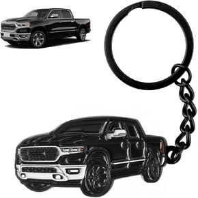 سلسلة مفاتيح سيارة TECTICO متوافقة مع ملحقات حلقة مفاتيح دودج رام 1500 للرجال والنساء in Kuwait