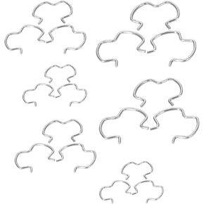 18 PCS Transmission Line Clips, 800-801 Quick Connector Retaining Clips, 3 Sizes 6-3/8'' 6-1/2'' 6-5/8'' Transmission Radiator Hose Retaining Clip Replacement, Universal for Most Cars (Silver) in Kuwait